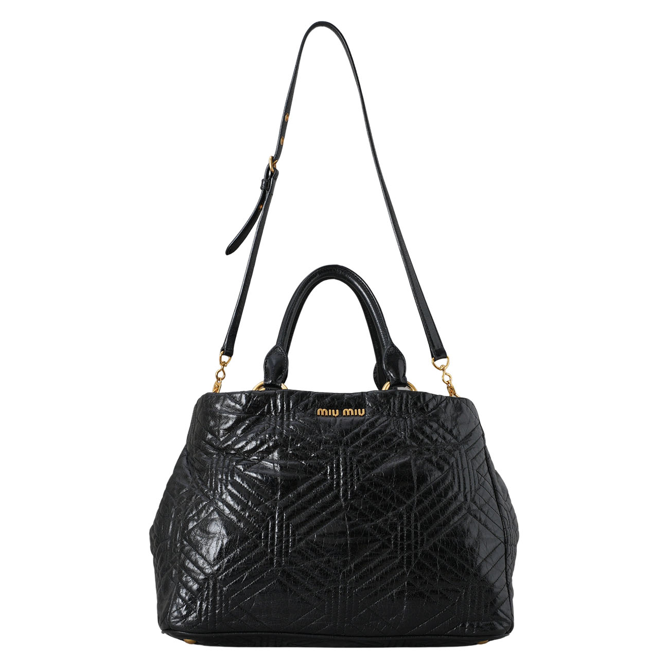 MIU MIU(USED)미우미우 퀼팅 토트겸 숄더백